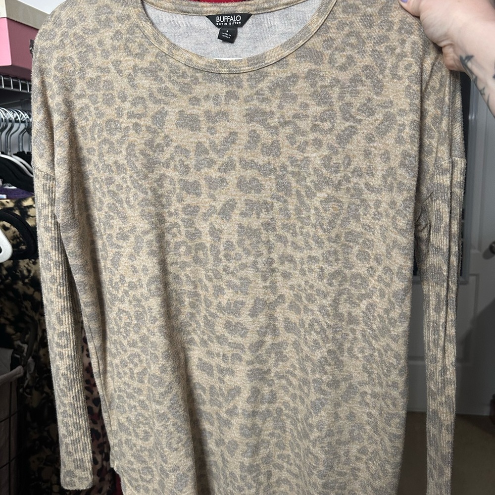 Buffalo David Bitton Animal Print Top